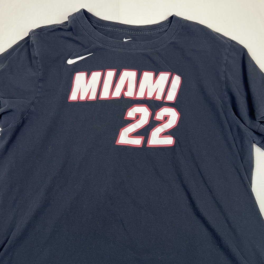 Nike Miami Heat Jimmy Butler 22 NBA T-Shirt Mens XXL Black Short Sleeve Tee - Picture 5 of 7
